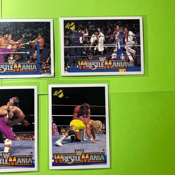 24 WWF WCW 90's Wrestling Trading Cards Classic Hulk Hogan Andre Giant Bret Hart - Picture 11 of 14